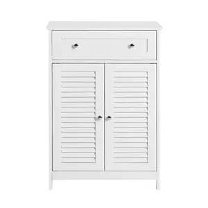 Comparateur de prix : SOBUY FRG238-W Meuble Bas de Salle de Bain Armoire Toilette Buffet Commode