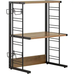 Comparateur de prix : SOBUY Étagère Micro Onde à cadre en métal noir