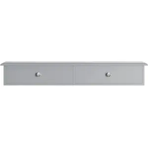 SoBuy FRG43-HG Meuble d’entrée de rangement, Étagère murale 2 tiroirs pas cher