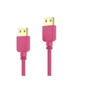 Purelink PureInstall Series - High speed - câble HDMI avec Ethernet - HDMI mâle pour HDMI mâle - 1.5 m - blindé - rouge magenta - sans halogène, support 4KVendu paramazon