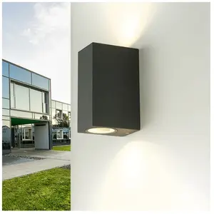 Comparateur de prix : Applique d'extérieur oriash de couleur anthracite au design moderne éc...