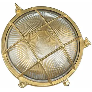 Applique d'extérieur serifos cuivrée en laiton au design campagnard Ø2...
