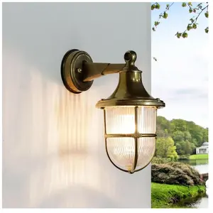 Lampe murale d'extérieur Santorin cuivrée en laiton au design rustique...Vendu paramazon