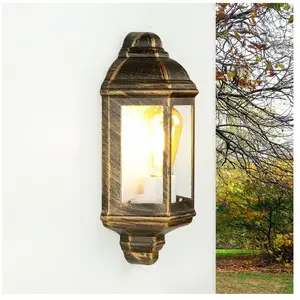 Licht-Erlebnisse Lampe murale d'extérieur livorno de couleur cuivre antique en forme de... pas cher