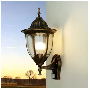 Licht-Erlebnisse Applique extérieure Milano - Chengsun - Jaune - Capteur pas cher