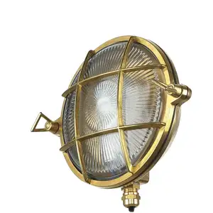 Applique murale laiton ronde IP64 Maritim serifos extérieur - Laiton, ...Vendu paramazon