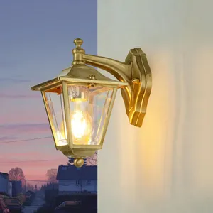 Licht-erlebnisse - Lampe murale extérieure IP43 E27 laiton massif Rust... pas cher