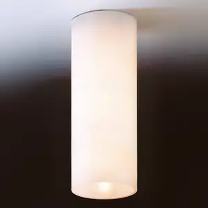 Top Light Plafonnier Dela, E27, blanc, verre, Ø 6,5 cm pas cher
