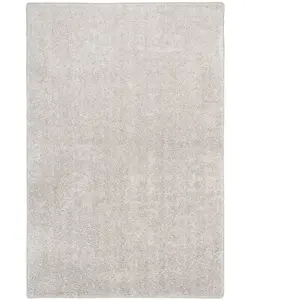 Tapis - SNAPSTYLE - Mona - Velours - Gris argent - 100x100 cm - 17 tailles disponibles pas cher