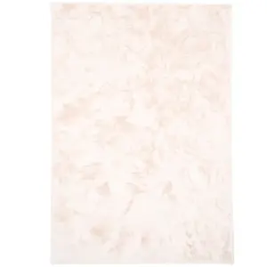Pergamon Tapis en fausse fourrure ultra doux crème 70x140 cm pas cher