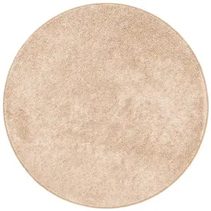 Tapis - SNAPSTYLE - Mona - Rond - Velours - Écru - 160x160 cm pas cher
