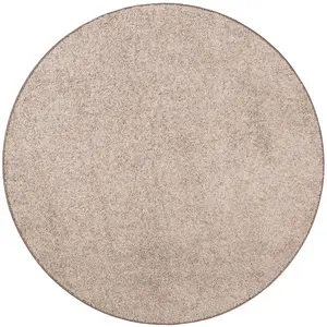 Snapstyle Tapis rond en velours taupe 160x160 cm pas cher