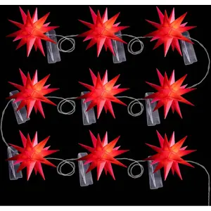 STERNTALER Guirlande LED étoiles bébé 9 lampes rouge pas cher