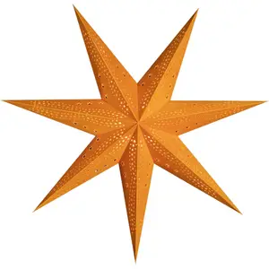 Sterntaler étoile en papier velours, Ø 75 cm orange