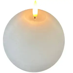 STERNTALER Bougie en cire LED, blanche, hauteur 13 cm, boule, pileVendu parluminaire