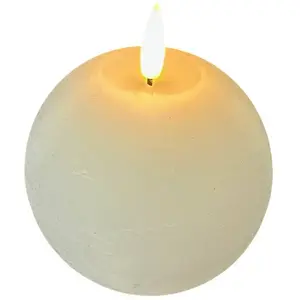 STERNTALER Bougie en cire LED, blanche, hauteur 11 cm, boule, pileVendu parluminaire