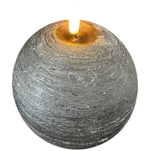 STERNTALER Bougie en cire LED, noire Hauteur 13 cm boule PileVendu parluminaire