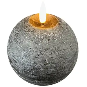 STERNTALER Bougie en cire LED, noir Hauteur 11 cm boule PileVendu parluminaire
