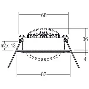 Comparateur de prix : BRUMBERG BB03 encastré DALI boîtier nickel mat