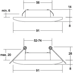 BRUMBERG Adapt downlight encastré LED, titane mat pas cher