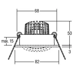 BRUMBERG Spot encastrable LED Tirrel-R, on/off, or clair pas cher