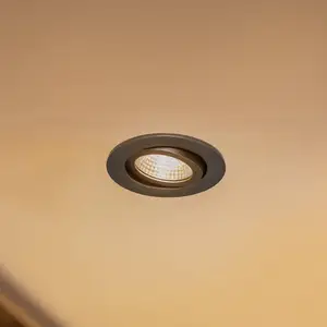 Comparateur de prix : BRUMBERG spot encastré LED 38° rond noir 3000K