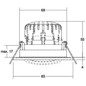 BRUMBERG BB23 encastré IP65 DALI boîtier nickel pas cher