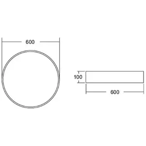 BRUMBERG Biro Circle, Ø 60 cm, DALI à intensité variable, noir 3.000 KVendu parluminaire