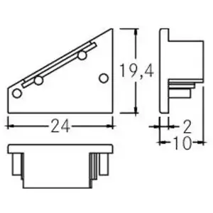 BRUMBERG One Kit d'embouts, angulaire pas cher