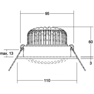 BRUMBERG Kerby-R spot encastré LED, 4 000 K, noirVendu parluminaire