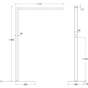 BRUMBERG Lampe pied LED Bevon microprisme direct/indirectVendu parluminaire