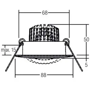 BRUMBERG Spot BB13 dim2warm RC-dim Boîtier de raccordement, noirVendu parluminaire