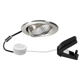 BRUMBERG Spot BB09 RC, driver rond, boîtier de connexion, inoxVendu parluminaire