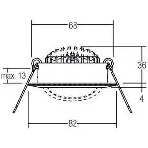 BRUMBERG BB03 Spot RC Driver rond Boîtier de connexion noir matVendu parluminaire