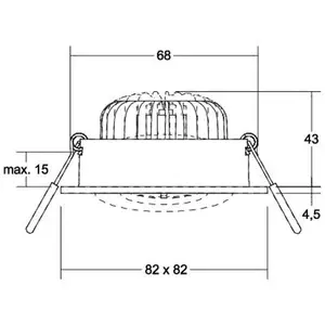 BRUMBERG Spot LED BB36 on/off Boîte de raccordement noir structuré pas cher