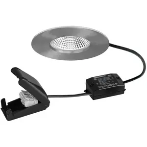 BRUMBERG spot LED BB20 IP65 on/off boîtier de raccordement nickel mat pas cher