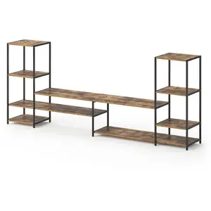 Vicco meuble tv Fyrk, Chêne rustique, 226 x 93 cm pas cher