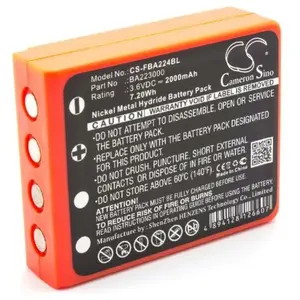 VHBW 1x Batterie compatible avec hbc Radiomatic Keynote, Linus 4, Micron 4, Micron 5, Micron 6, Micron 7 opérateur télécommande industrielle (2000mAh,