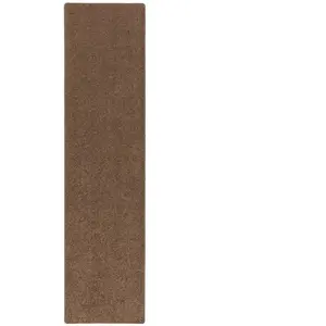Snapstyle Tapis couloir uni chocolat 100x400 cm pas cher
