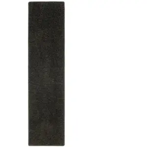 Snapstyle Tapis couloir uni noir 80x400 cm pas cher