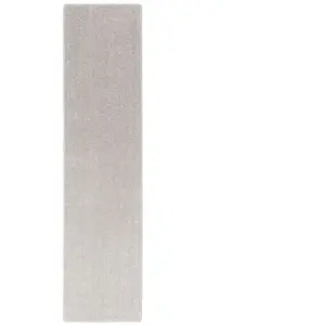 Snapstyle Tapis couloir uni gris argent 80x400 cm pas cher