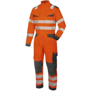 Combinaison de travail haute-visibilité fluo orange/anthracite Würth M...