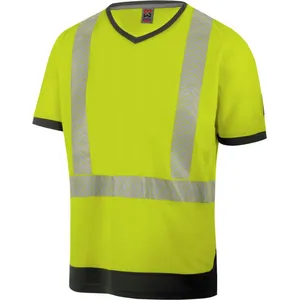 Tee-shirt de travail haute-visibilité jaune fluo Würth MODYF L pas cher