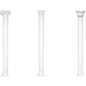 Colonnes et demi-colonnes rondes cannelées stucco sélection 180mm N331... pas cher
