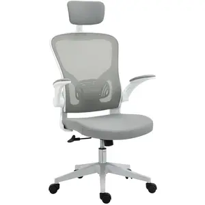 Vinsetto Chaise de Bureau Ergonomique avec Fonction Bascule Dossier Ha... pas cher