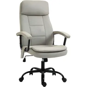 Vinsetto Chaise de Bureau Massage siège de Bureau de Direction réglable Chaise de Gaming avec Fonction de Massage, Fauteuil de Bureau Ergonomique de Massage pour Lombaire... pas cher