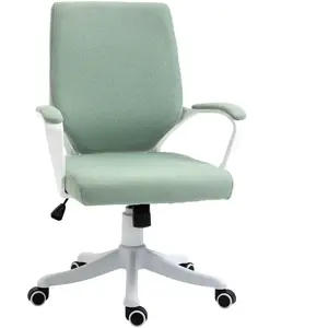 Vinsetto Fauteuil de Bureau Chaise de Bureau Fauteuil de Bureau à Domicile avec Fonction Bascule Dossier Réglable en Hauteur Rembourré Épais Ergonomique Roulettes Pivotan... pas cher