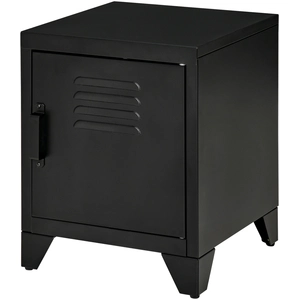 HOMCOM Table de nuit, table d'appoint avec étagère réglable, porte, ta... pas cher