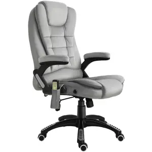 Vinsetto Fauteuil de Bureau Fauteuil de Direction avec Fonction de Massage Fauteuil de Direction avec Fonctions de Massage Fauteuil Réglable en Hauteur Chaise Pivotante E... pas cher