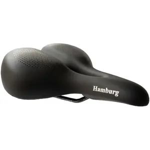 Comparateur de prix : P & P pro cycling Hamburg 040 Selle Confortable Adulte Unisexe, Noir, 268 x 255mm